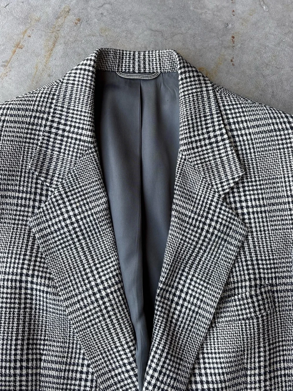 Vintage Men’s Dior Monsieur Glen Plaid Sport Coat Blazer Luxury Jacket 38R